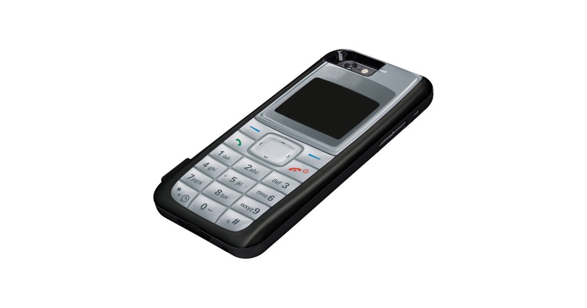 old school cellphone iphone case Zazzle
