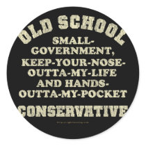Old School Conservative Stickers