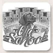 old school, retro, funny, graffiti, urban, coaster, hip-hop, vintage, dog, street, [[missing key: type_fuji_coaste]] with custom graphic design