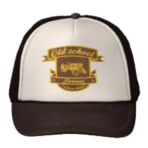 cool, farmer, funny, hat, vintage, old school, trucker hats, urban, retro, blazon, Trucker Hat with custom graphic design