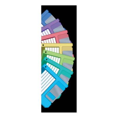 old school floppy disks bookmark business card templates by geekme