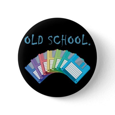 old school floppy disks pinback button by geekme