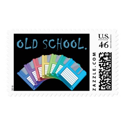old school floppy disks postage by geekme