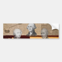 OLD SCHOOL FOUNDING FATHERS BUMPER STICKERS