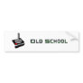 Old School Gamer Bumper Sticker