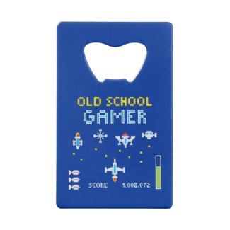 Old School Gamer - Stellarship - Bottle Opener Wallet Bottle Opener