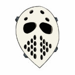 Old School Goalie Mask Photo Cut Out