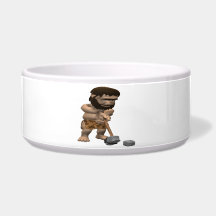 Old School Golf Dog Food Bowl