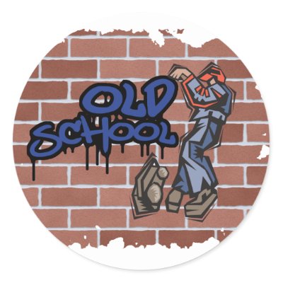 old school graffiti design sticker by doonidesigns