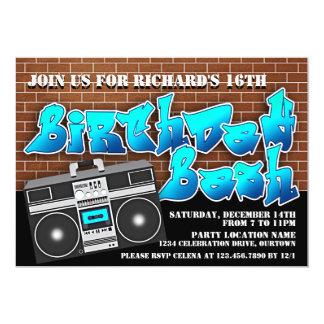 Hip Hop Invitations & Announcements | Zazzle