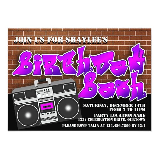 old-school-hip-hop-birthday-invitations-zazzle