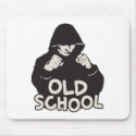 Old School hoodie mousepad