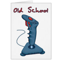 Old School Joystick Cards