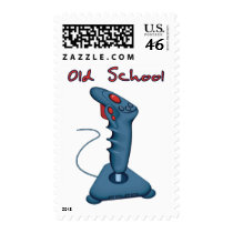 Old School Joystick postage by alternateworlds Old School Joystick postage