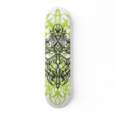 Old School Pinstripe Skateboard Deck by MotorCityThreads