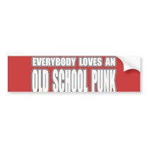 OLD SCHOOL PUNK ROCK bumper stickers
