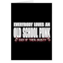OLD SCHOOL PUNK ROCK guy girl crusty punks cards
