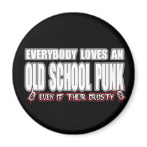 OLD SCHOOL PUNK ROCK guy girl crusty punks magnets