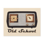 Old School Radio Retro Vintage Postcard