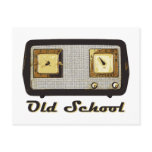 Old School Radio Retro Vintage Postcard