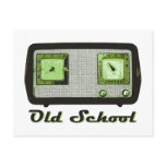 Old School Radio Retro Vintage Postcard