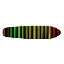 Old School Rasta Striped SkateBoard