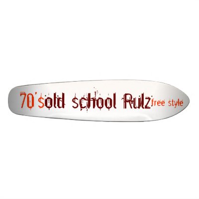 old school Rulz, free style, 70's Skate Boards by jenniekurono