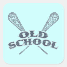 Old School Square Sticker