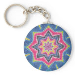 Old School Star Tie Dye keychains