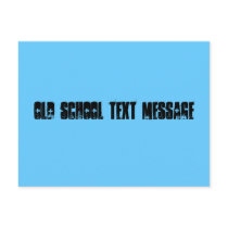 Old school text message postcards