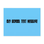 Old school text message postcards