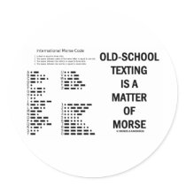 Old-School Texting Is A Matter Of Morse Sticker