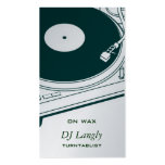 Old School Turntable Business Card Template