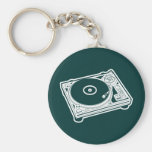 Old School Turntable Key Chains