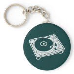 Old School Turntable Key Chains