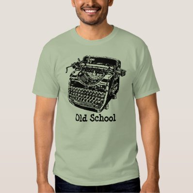 Old School Typewriter Tee Shirts