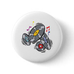 old school vinyl records buttons