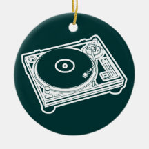 Old School Wax / Turntable Christmas Tree Ornaments