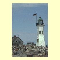Old Scituate Light Rendering 2 posters