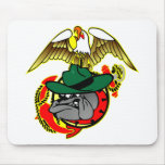 Old Skool Eagle Bulldog Anchor Mousepad