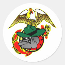 Old Skool Eagle Bulldog Anchor Stickers