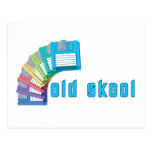 Old Skool Floppy Disks Post Card