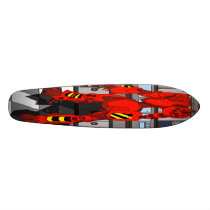 Old Skool Mecha Skateboard by chikodebento Old Skool Mecha Skateboard