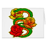 Old Skool Snake & Roses Tattoo cards