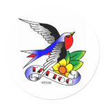 Old Skool Swallow Tattoo Sticker