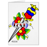Old Skool Tattoo Dagger Thru Love cards