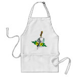 Old Skool Tattoo Dagger Thru Skull Aprons