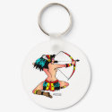 Old Skool Tattoo Sexy Indian Girl keychains
