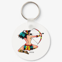 Old Skool Tattoo Sexy Indian Girl keychains