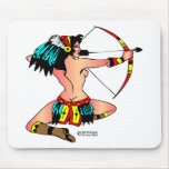 Old Skool Tattoo Sexy Indian Girl Mouse Mats